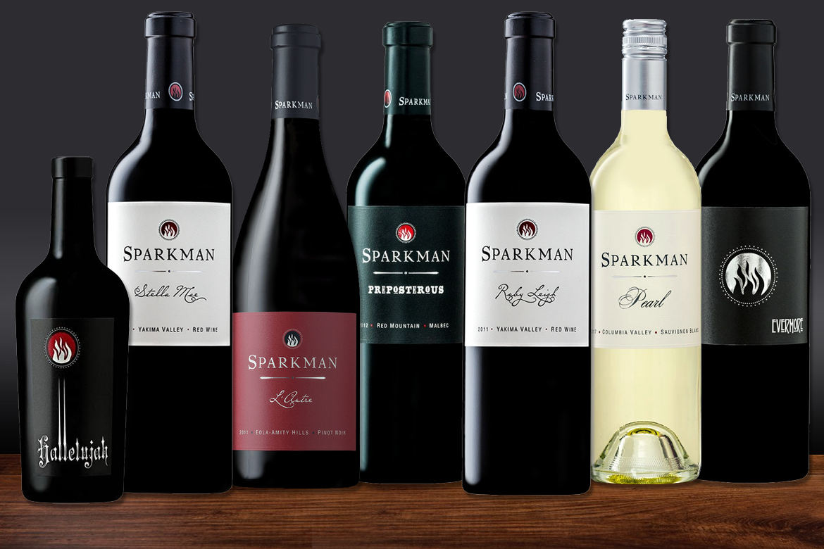 Sparkman Cellars wine labels